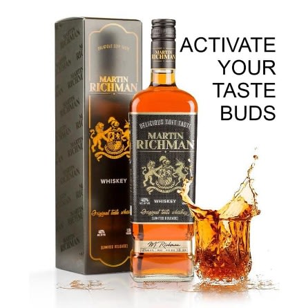 Martin Richman Single Malt Spirit Whiskey - 75cl X 6 - 40% Abv