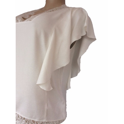Ladies Frill Sleeve Top