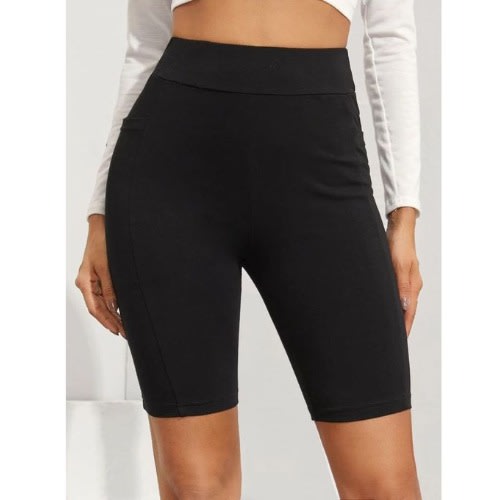 Biker Short Tight For Ladies - Black