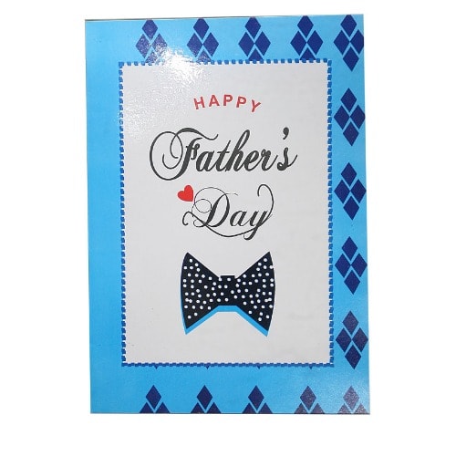 Father’s Designed Day Card - Multicolour