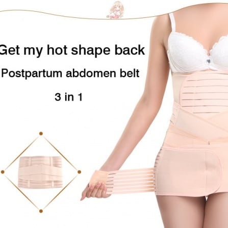 Slimming Latex Waist Trimmer Belt Set - 3 in 1