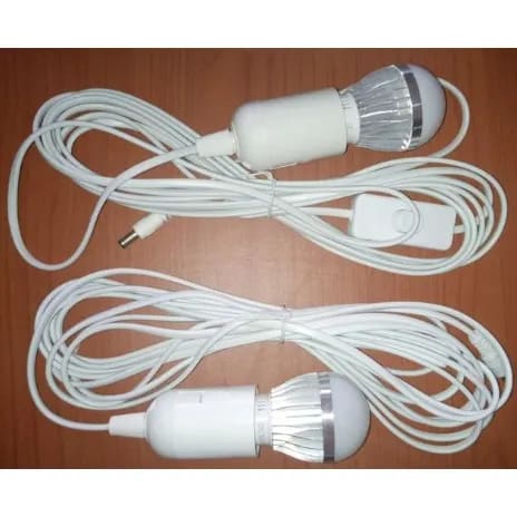 Super Bright Led Bulb With Switch & Dc Jack - 2 Pieces