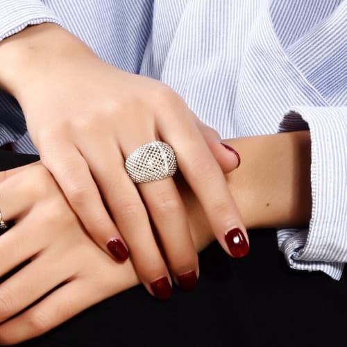 White Zirconia Ring