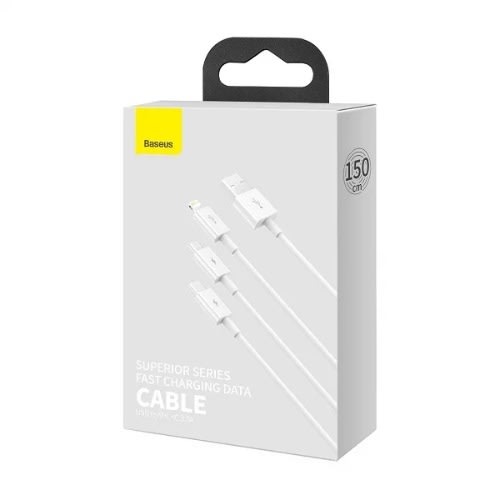 Superior Cable Series 3in1 3.5a 1.5m - White