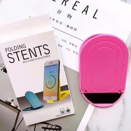 Folding Stents Multi Angle Adjustable Mobile Holder - Pink