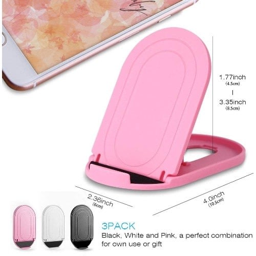 Folding Stents Multi Angle Adjustable Mobile Holder - Pink