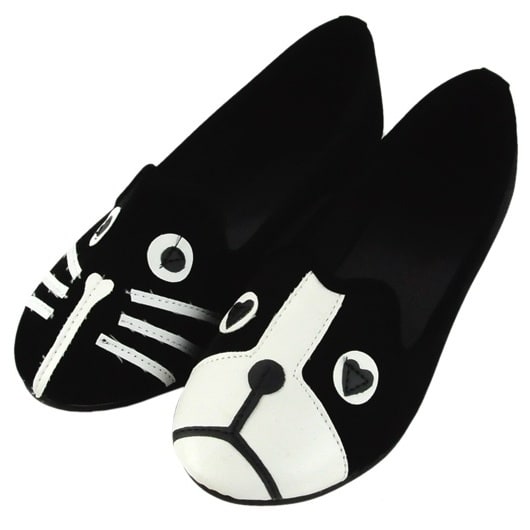 Women's Cute Cat & Dog Face Loafers