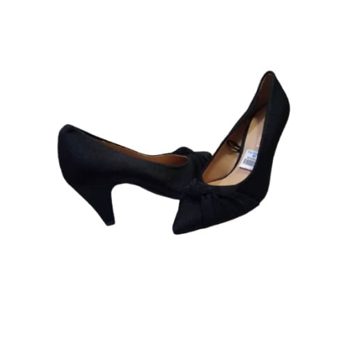 Court Cone Heeled Shoe - Black