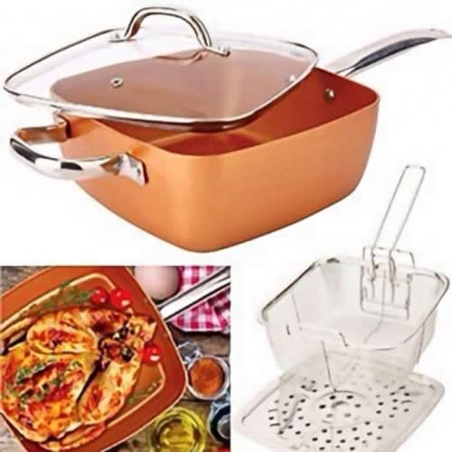 Migas Copper Pan 4 Pieces Cookware Set