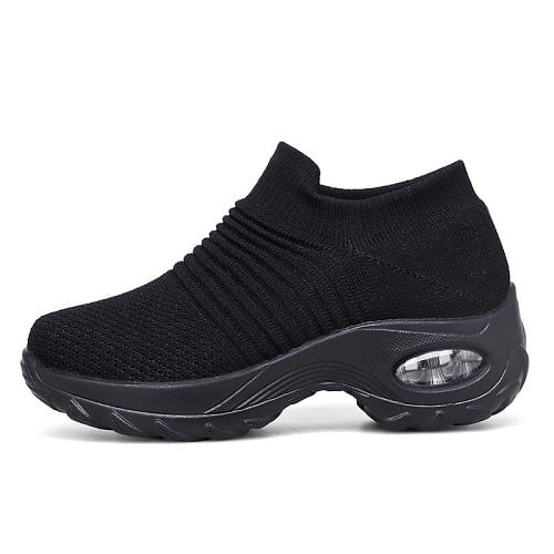 Ladies' Socking Sneakers - Black