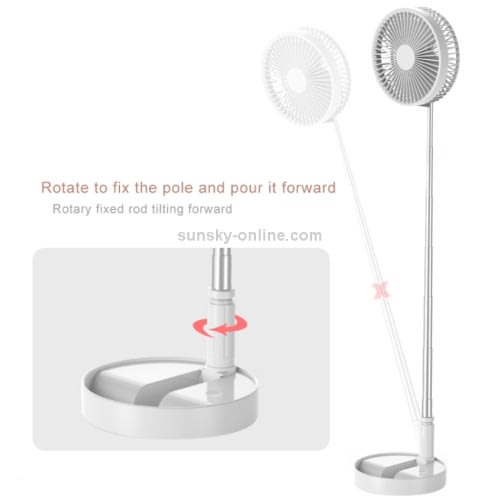 Rechargeable Fan P9 - 7200mAh - White