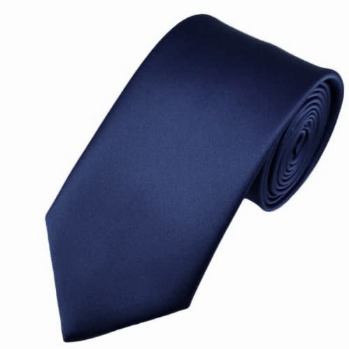 Men Formal Dress Shirt With Matching Tie - Blue Shirt & Navy Tie
