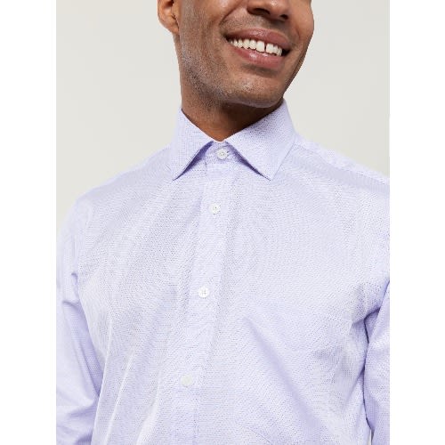 Slim Fit Lilac Dobby Shirt