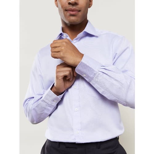 Slim Fit Lilac Dobby Shirt