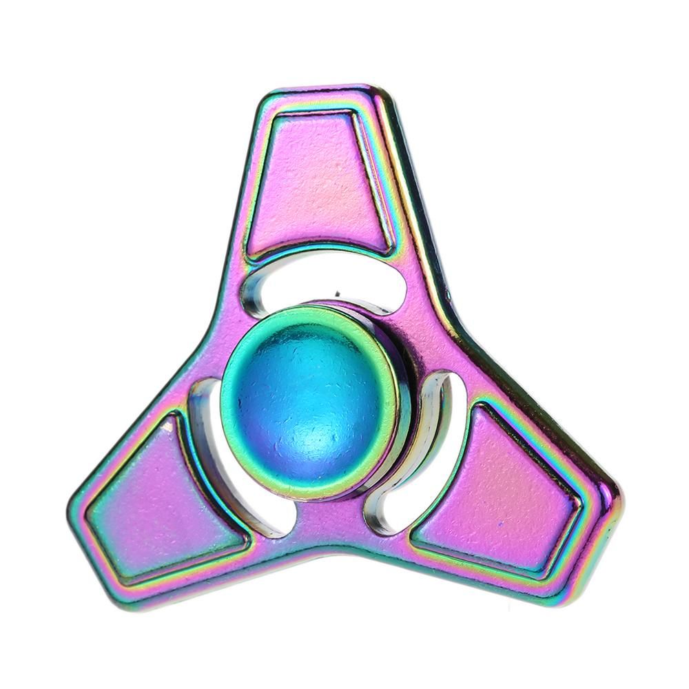 New Hot Mini Premium Metal Alloy Fidget Hand Finger Spinner Spin Triangle Widget Focus Toy EDC Pocket Desktoy Gift for ADHD Children Adults Relieve Stress Anxiety Boredom Lasting for 2 to 4 Minutes