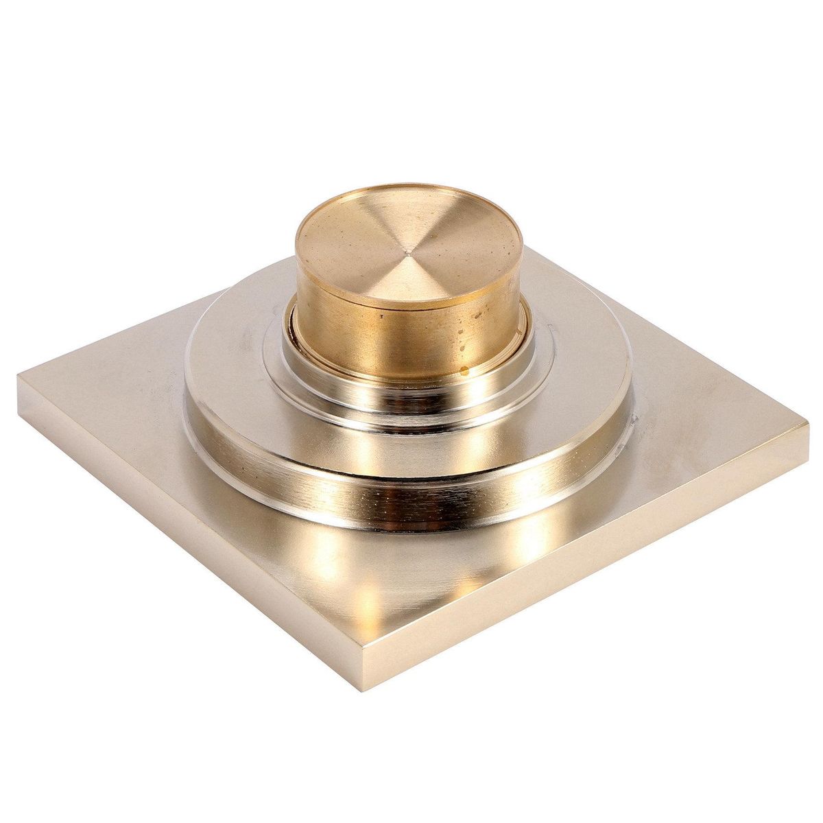Gold Square Floor Drain Shower Ground Drainer with Strainer