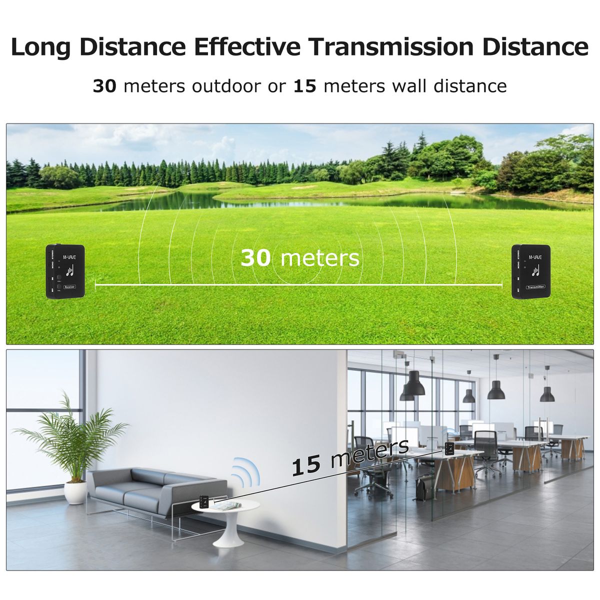 M-VAVE WP-10 2.4GHz Wireless Earphone Monitor Transmission