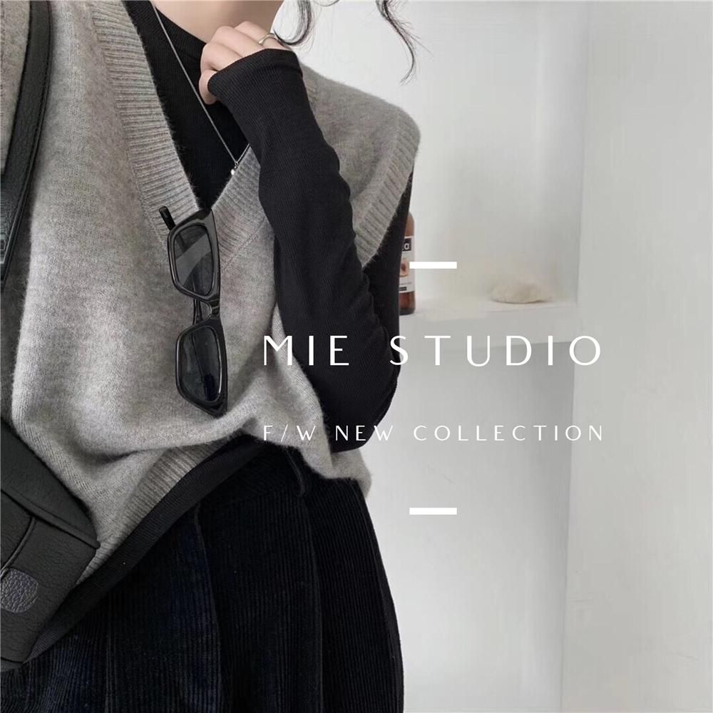 ZHISILAO NEW WINTER WOMAN OF POINT SWEETS Jerseys without sleeves Flojo Informal Ladies Basic Sueter vest chic tops