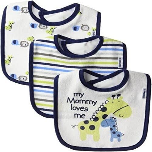 Baby Boys 3-Pack Dribbler Bib
