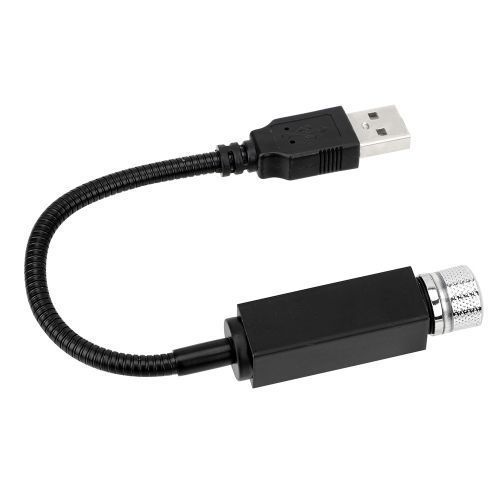 USB Plug And Play Car Starlight Atmosphere Lamp Car And Home Ceiling Romantic USB Night Light Romantic Mini USB Projector Light Fit All Cars Party Ceiling Star Red Light Lamp Auto Roof Star Projecto(black, The Light Emitted I