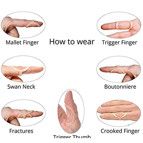 3pcs Finger Splint Joint Fixing Support Lightweight Plastic Finger Protector For Trigger Finger