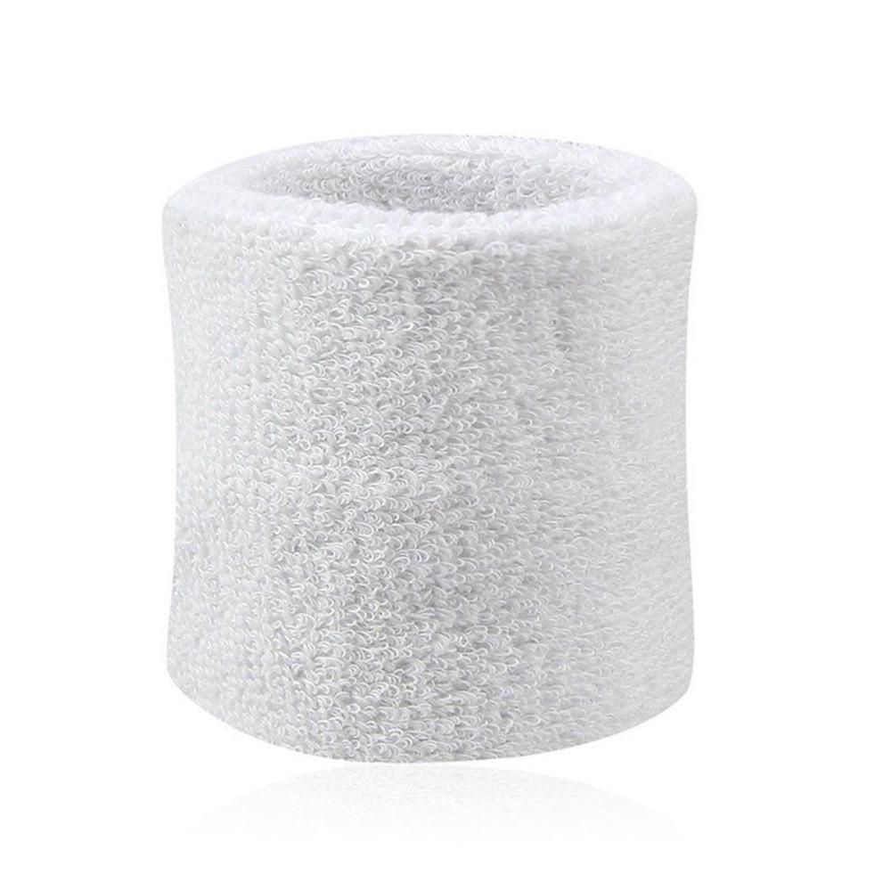 2pcs Sweatbands Wristband Tennis Squash Badminton Gym Football Wrist Bands Sweat-