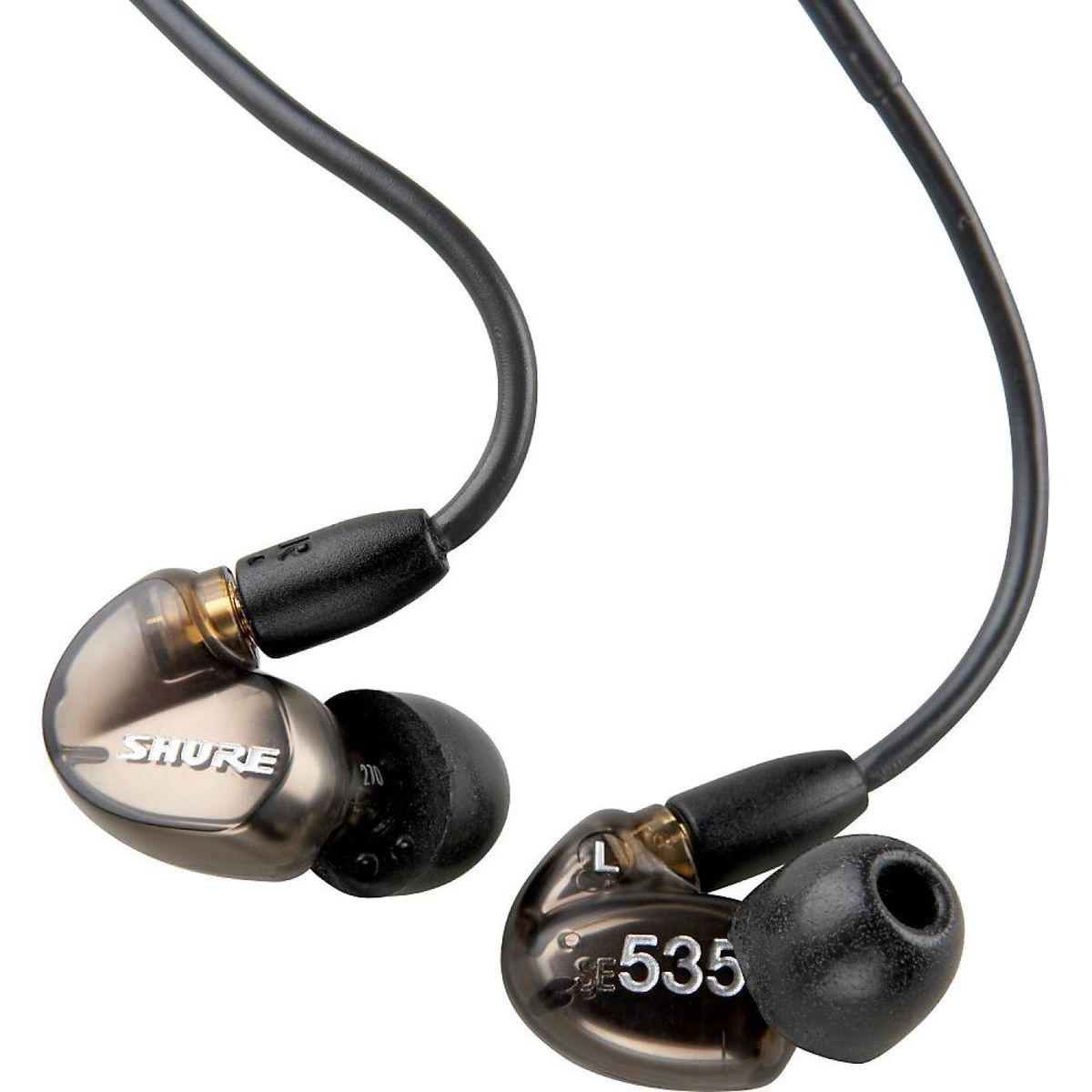 SHURE SE535 Metallic Bronze Bundl Sound Isolating Earphones For IPhone Android Laptop Black BDZ