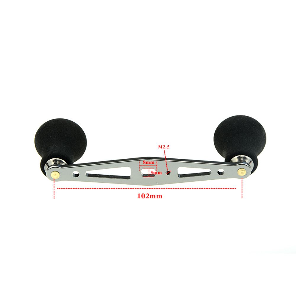 Aluminum Alloy Fishing Reel Handle For Baitcasting Grey