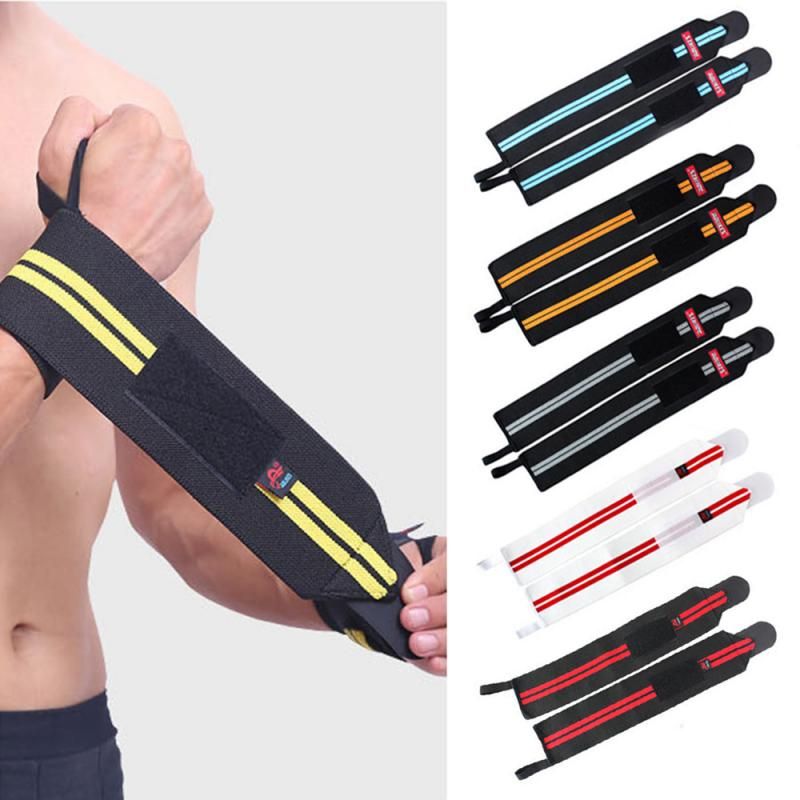 1Pcs Sports Weightlifting Wrist Support Fitness Training Gloves Weight Lifting Wrist Bands Ss Wraps Gym Weightlifting 9-A01