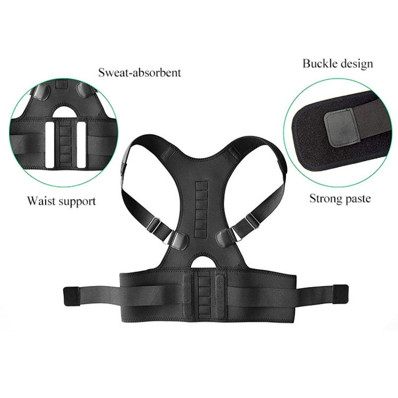 1pcs Men Women's Correct Belt Power Magnets Posture Sport