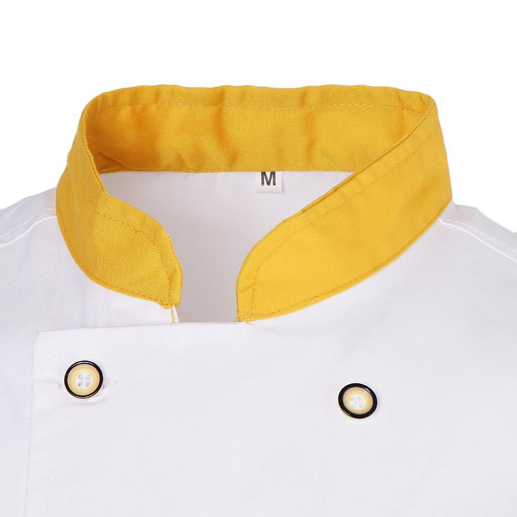 Men's Women's Chef Jacket Baker Jacket Chef Shirt Chef's 3XL Yellow