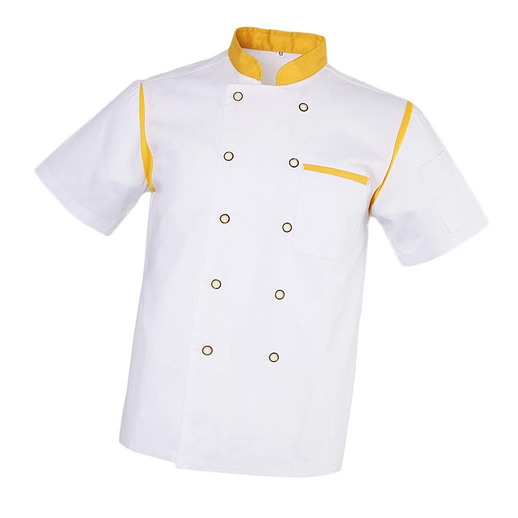 Men's Women's Chef Jacket Baker Jacket Chef Shirt Chef's 3XL Yellow