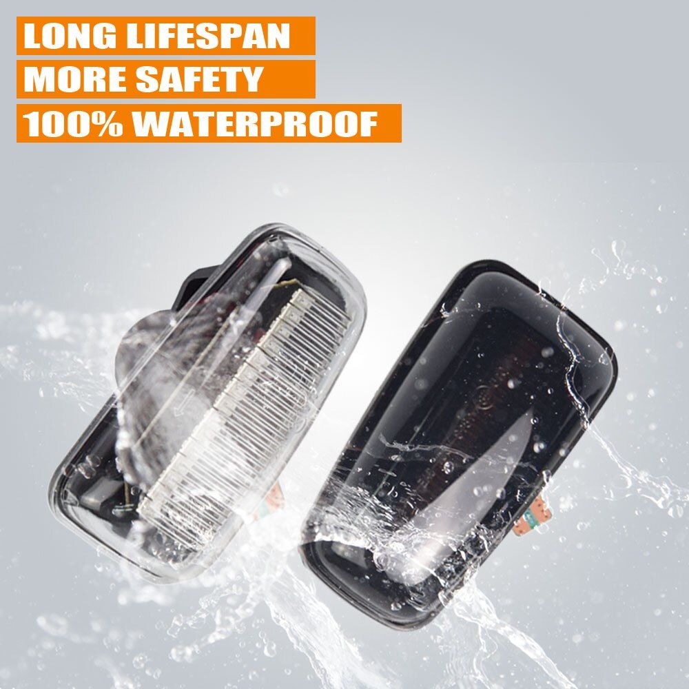 Flashing Car Turn Signal Lamps Side Marker Lights Lateral LED For Peugeot 306 106 406 806 Citroen