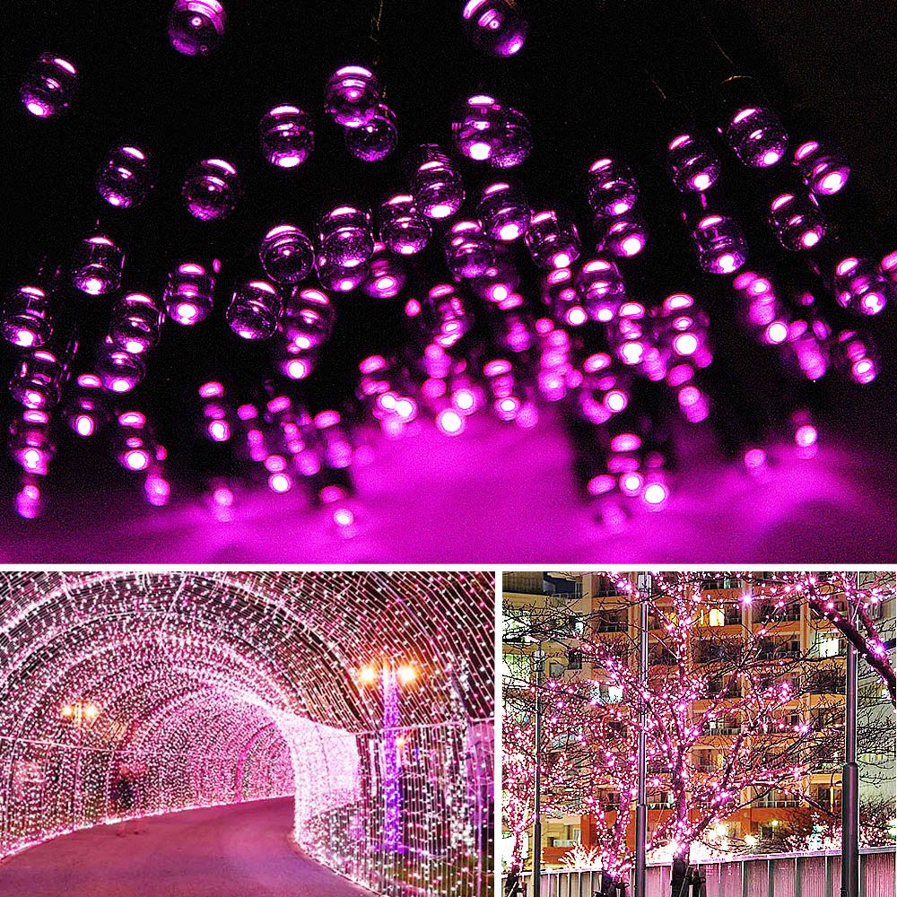 50 100 200 Led Solar Fairy Lights Outdoor Waterproof Street