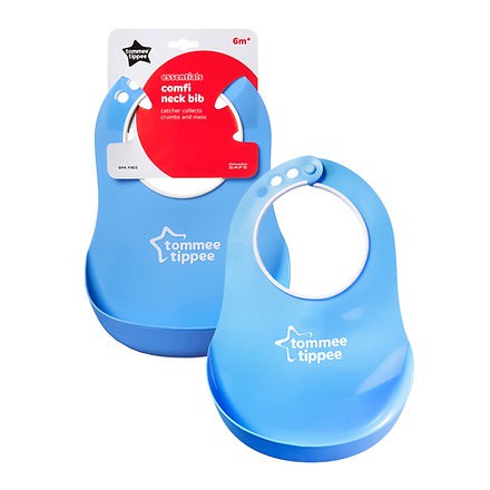 Tommee Tippee Neck Bib - Blue - 2pieces