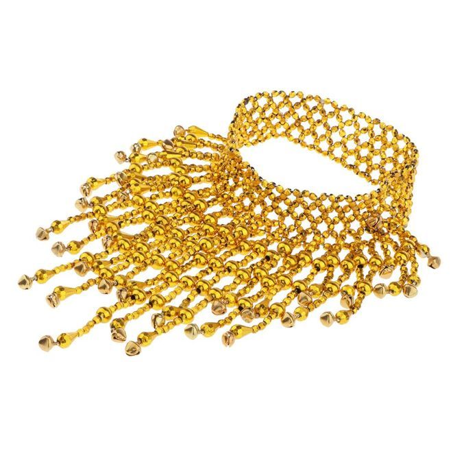 Beading Choker Dainty Necklace   Belly Dance Womens Jewelry Golden
