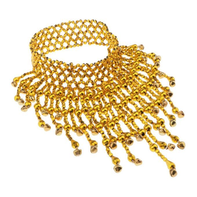 Beading Choker Dainty Necklace   Belly Dance Womens Jewelry Golden