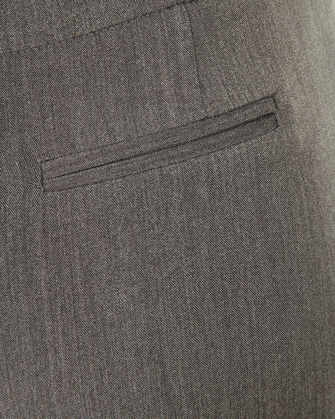 Ladies Belted Office Trousers-Grey