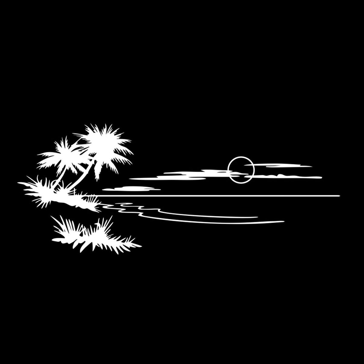 Large Size Beach Adventure Car Sticker RV Camper Universal Body Sticker For RV Car Decorative Camper Decal Stickers Auto Body   Window Decals