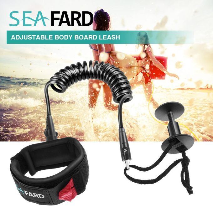 2x Body Board Leash 5ft 5.5mm Coiled Wrist  Leash For Surfing Surf
