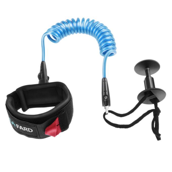 5ft Bodyboard Surfboard SUP Wrist Leash Leg Rope Coiled Cord Pad Blue