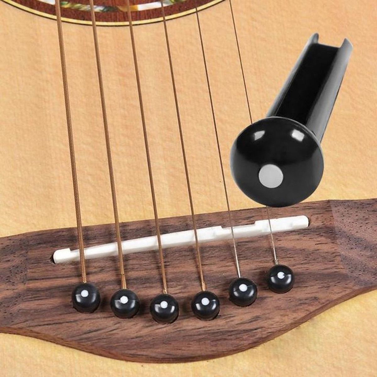 Classic Acoustic Guitar Bridge Pins Set Guitars Pins Saddle