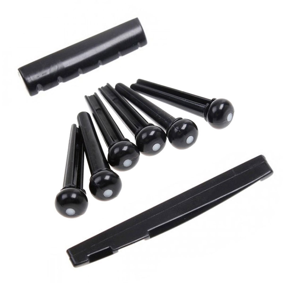 Classic Acoustic Guitar Bridge Pins Set Guitars Pins Saddle
