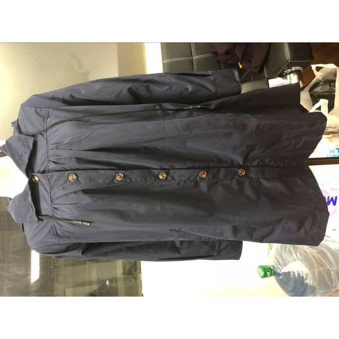 Raincoats Waterproof Lightweight Active Long Outdoor Hooded Mens Rain Jacket Navy Blue