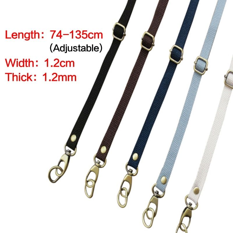 1Pcs Adjustable Canvas Hand Messenger Belt Shoulder Handbags S Bag S Replacement For Bag