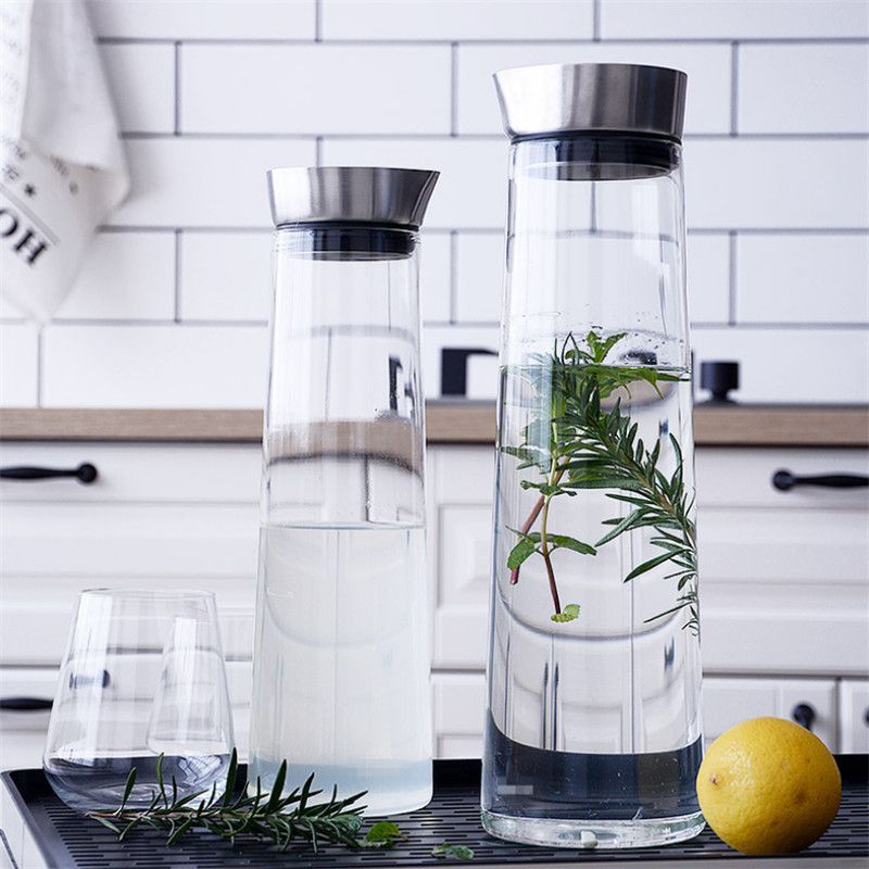 Thickened Glass Juice Jug Heat-Resistant Cold Water Cup