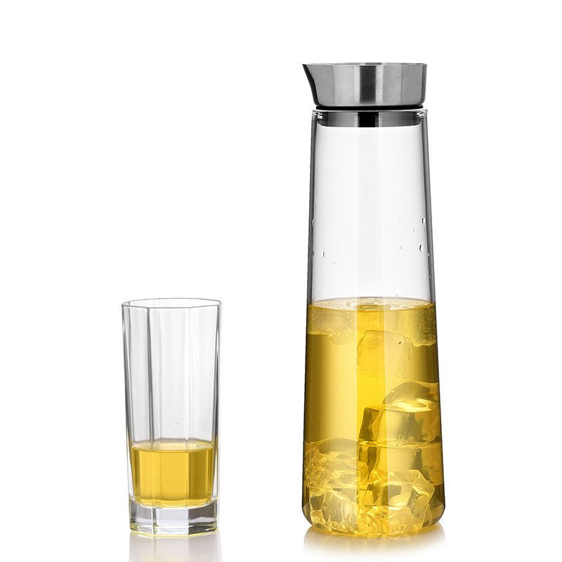 Thickened Glass Juice Jug Heat-Resistant Cold Water Cup