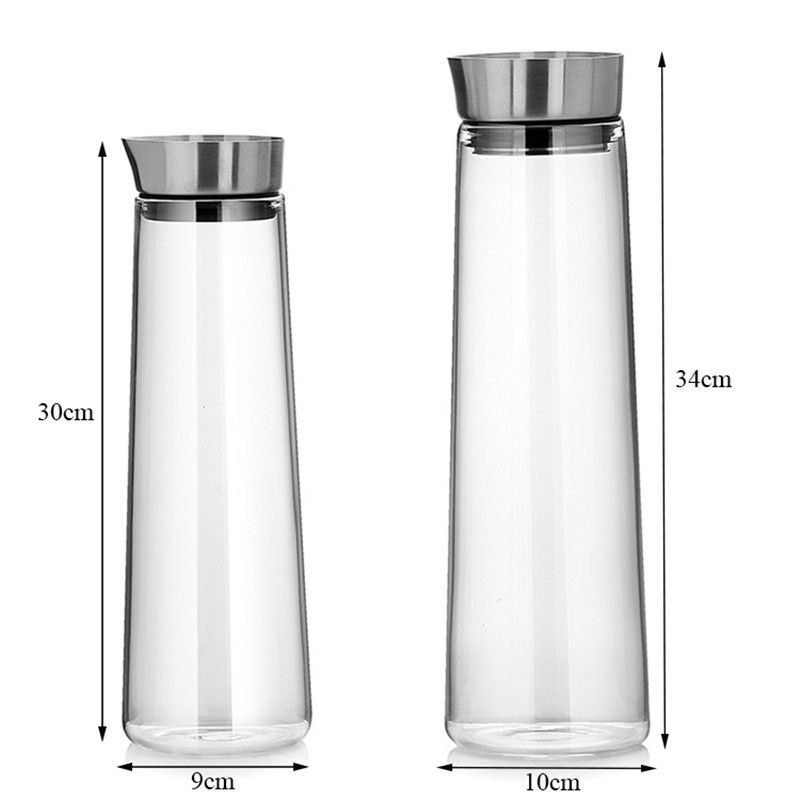 Thickened Glass Juice Jug Heat-Resistant Cold Water Cup
