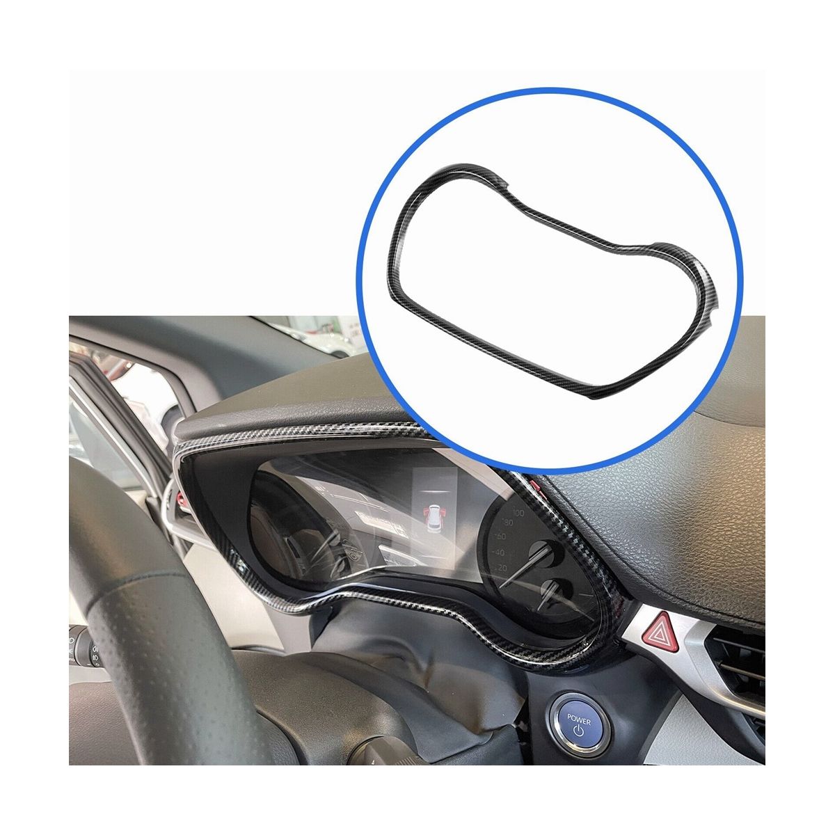 For Sienna Accessories Car Dashboard Cover,ABS Carbon Fi