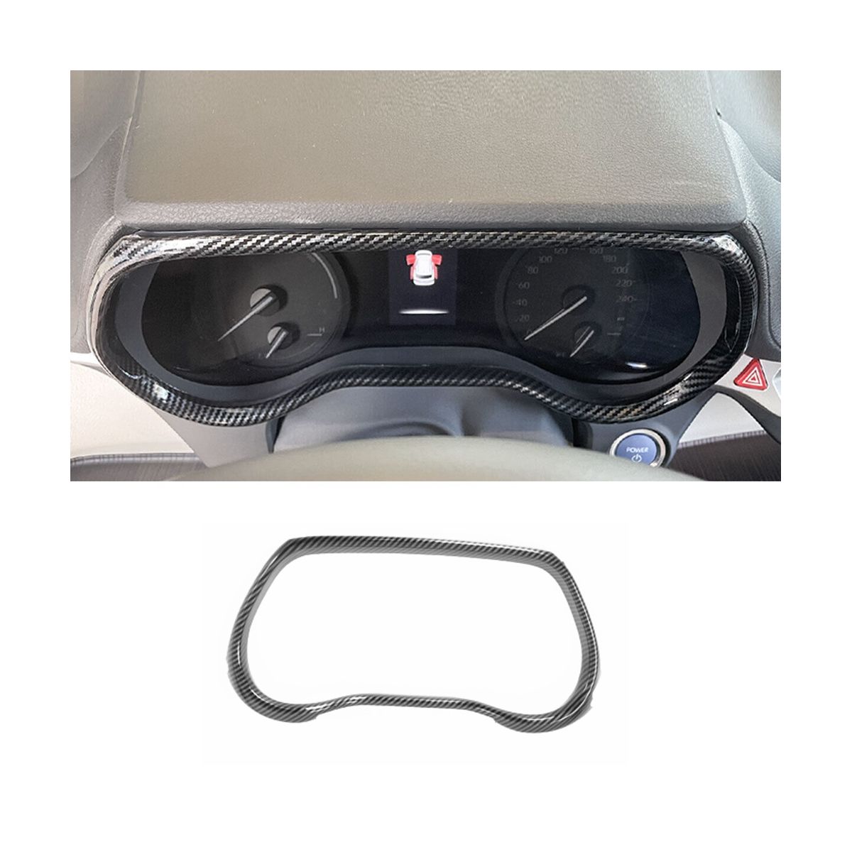 For Sienna Accessories Car Dashboard Cover,ABS Carbon Fi